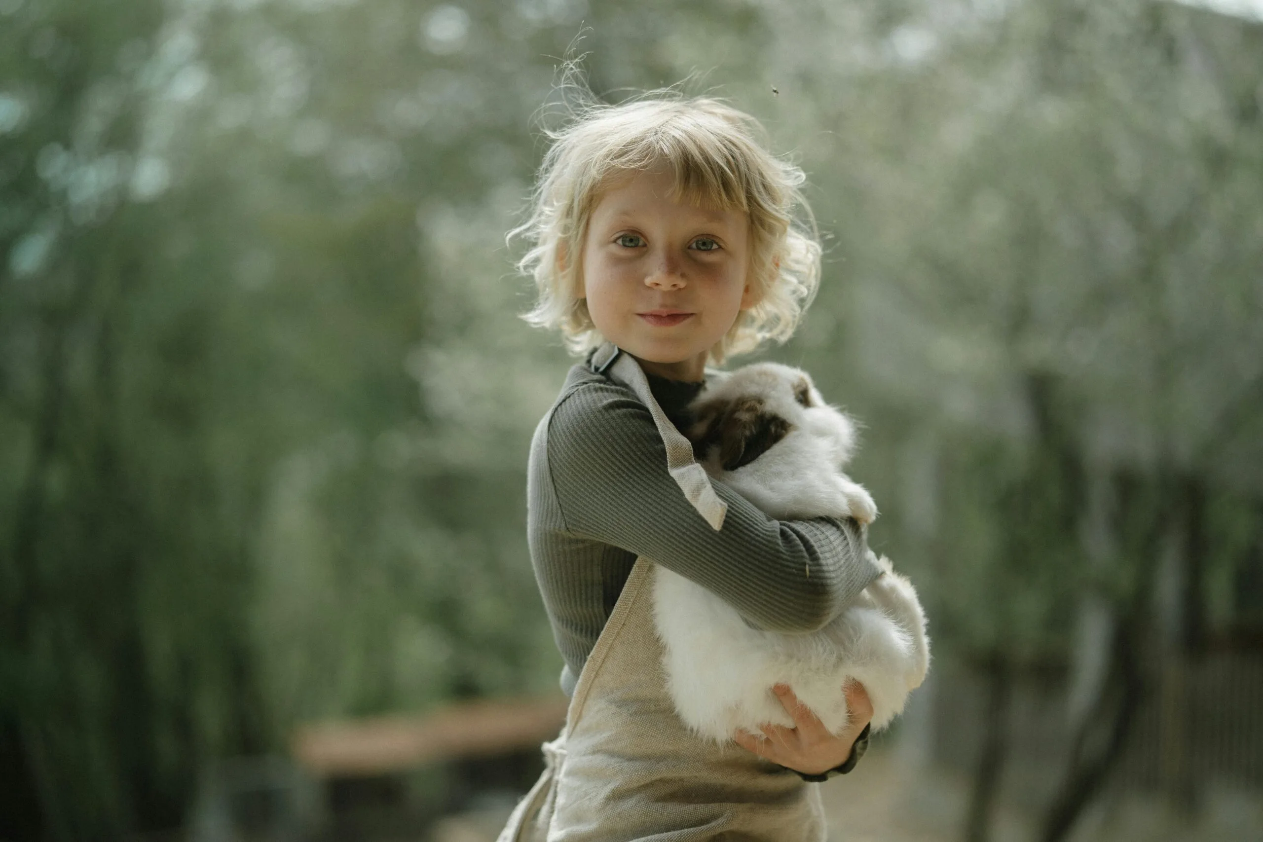 Safe toys for a bunny made from natural willow